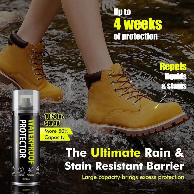 MOYAMUTU Shoe Protector Spray: Rain Stain Dirt Waterproof Shoe Spray, Nano Protection for Sneaker Suede Leather Boot Hat - Image 2